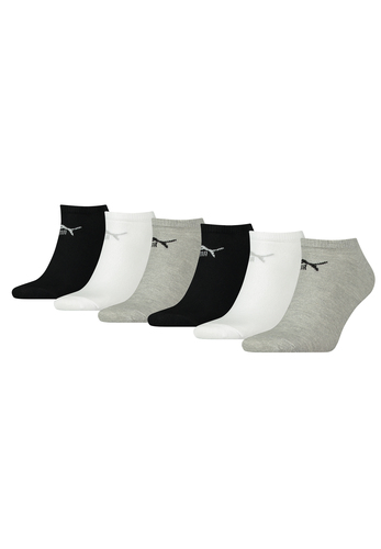 Puma Unisex Sneaker Socken im Retro Design kn�chelhoch f�r Damen Herren 6er Pack 