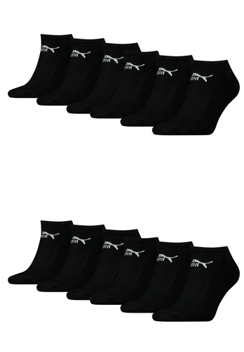 Puma Unisex Sneaker Socken im Retro Design kn�chelhoch f�r Damen Herren 12er Pack 