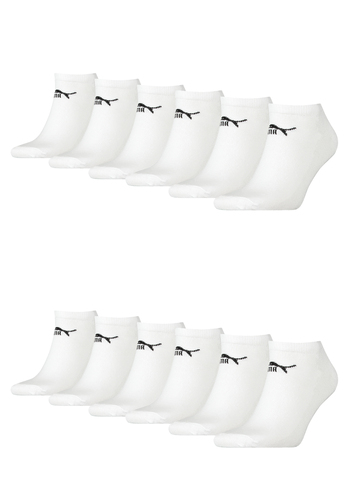 Puma Unisex Sneaker Socken im Retro Design kn�chelhoch f�r Damen Herren 12er Pack 