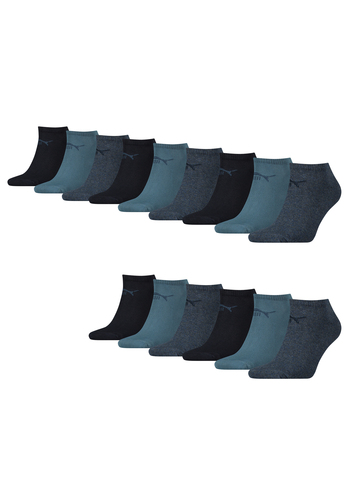 Puma Unisex Sneaker Socken im Retro Design kn�chelhoch f�r Damen Herren 15er Pack