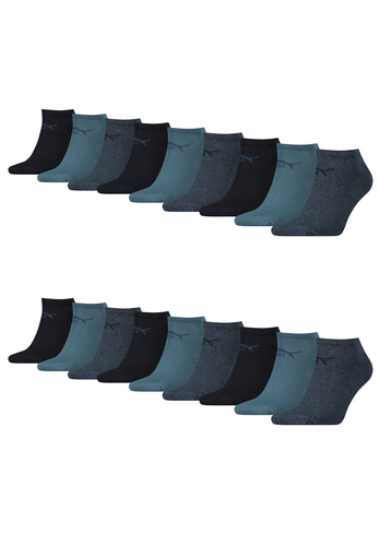 Puma Unisex Sneaker Socken im Retro Design kn�chelhoch f�r Damen Herren 18er Pack