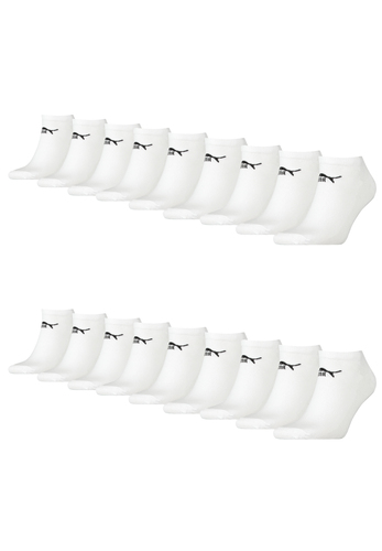 Puma Unisex Sneaker Socken im Retro Design kn�chelhoch f�r Damen Herren 18er Pack 