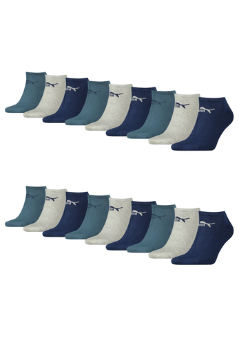 Puma Unisex Sneaker Socken im Retro Design kn�chelhoch f�r Damen Herren 18er Pack 