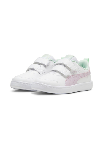 Puma Courtflex v2 V PS Kinder Unisex Sneaker Turnschuh 371543 35 wei�/rosa 
