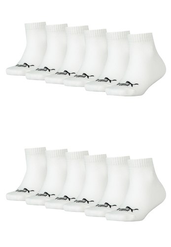 Puma KIDS Quarter Socken Sneaker Gr. 27 - 38 f�r M�dchen und Jungen 12 Paar 