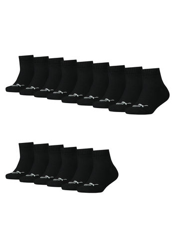 Puma KIDS Quarter Socken Sneaker Gr. 27 - 38 f�r M�dchen und Jungen 15 Paar