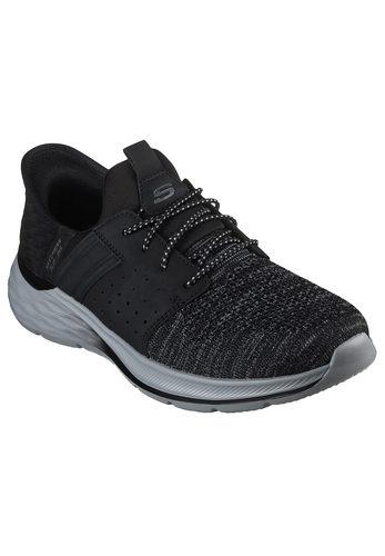 Skechers Herren GARNER - Newick Sneakers Slip ins Vegan 210803 BLK schwarz 