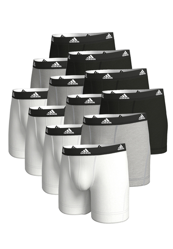 Adidas Basic Boxer Brief Men Herren Unterhose Shorts Unterw�sche 12er Pack 