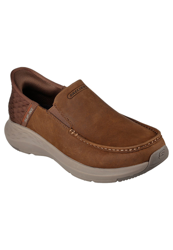 Skechers PARSON-OSWIN Herren Slip-ins Leder Slipper braun 204866 DSRT   