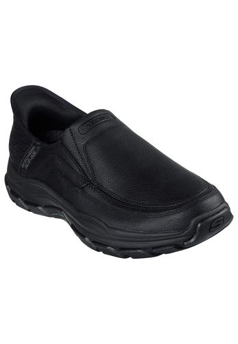 Skechers Slip-ins RF Respected - Elgin Herren Slip-ins Leder Slipper schwarz 204810 BBK 