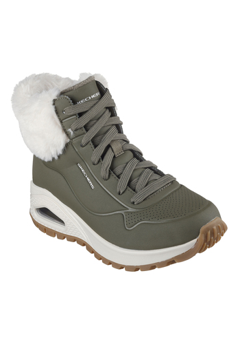 Skechers Damen UNO Fall Air Sneaker Winterstiefel 167274 OLV olive 