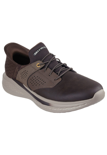 Skechers SLADE - MACKLIN Herren Sneakers Slip-ins 210890 CHOC Chocolate 