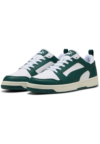 Puma Rebound v6 Low Herren Sneaker Sportschuh 3923288 43 weiss gr�n  
