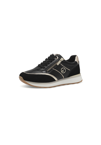 Tamaris Damen Low Top Sneaker 1-23726-43 048 Frauen M2373943 Black Gold 