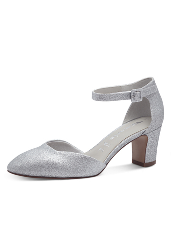 Tamaris Pumps 1-24432-41 919 Damen Frauen Schuhe vegan M2443241 Silver Glam 