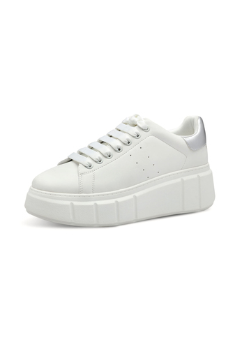 Tamaris Damen Sneaker 1-23743-41 1A1 Damen Low Top Vegan M2374341 White/Silver