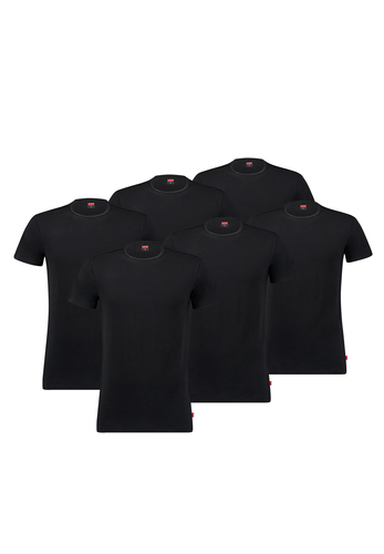 Levis Herren T-Shirt 6-er Pack Men Herren Unterhemd Rund-Ausschnitt