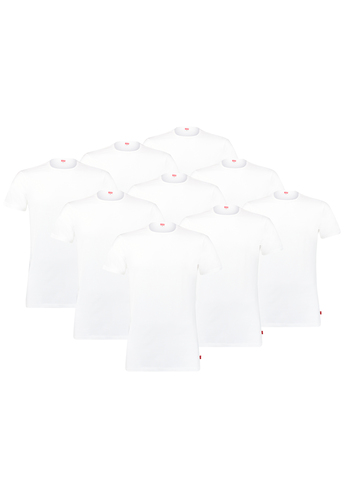 Levis Herren T-Shirt 9-er Pack Men Herren Unterhemd Rund-Ausschnitt