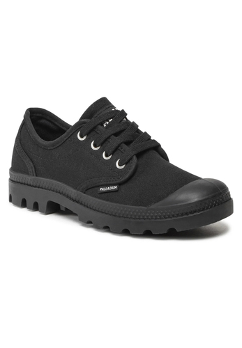 PALLADIUM Women�s PAMPA OXFORD Sneakers Halbschuhe Canvas 92351-008-M schwarz