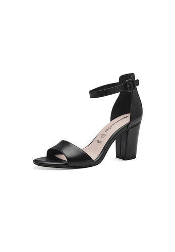Tamaris Damen Leder Sandalette 1-28326-42 001 Frauen Schuhe M2832642 schwarz