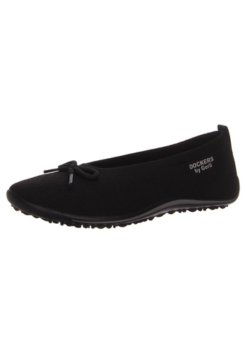 Dockers by Gerli Damen Ballerina Sneakers 50BA216-780100 Schuhe schwarz