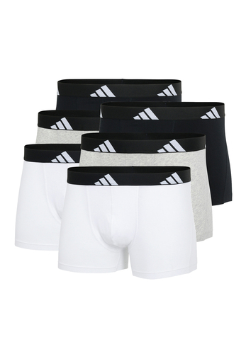 Adidas Basic Boxer Trunk Men Herren Unterhose Shorts Unterw�sche 6er Pack