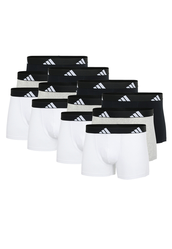 Adidas Basic Boxer Trunk Men Herren Unterhose Shorts Unterw�sche 12er Pack