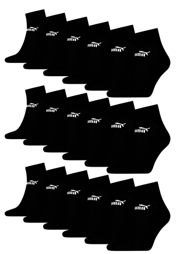 Puma Unisex Sneaker Quarter Socken f�r Damen Herren 18er Pack