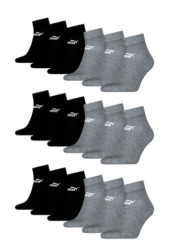 Puma Unisex Sneaker Quarter Socken f�r Damen Herren 18er Pack