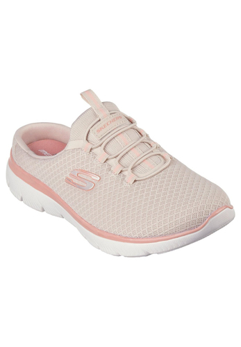 Skechers SUMMITS SWIFT STEP Schlupfschuh Schlappen Sneakers Damen Taupe/Coral