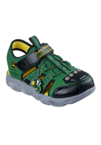 Skechers S Lights John Deere Hypno Splash Tractor Brights 407070L GNBK 