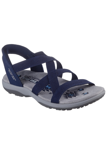 Skechers REGGAE SLIM-STRETCH FLEX Sandalen Damen 163460 NVY 