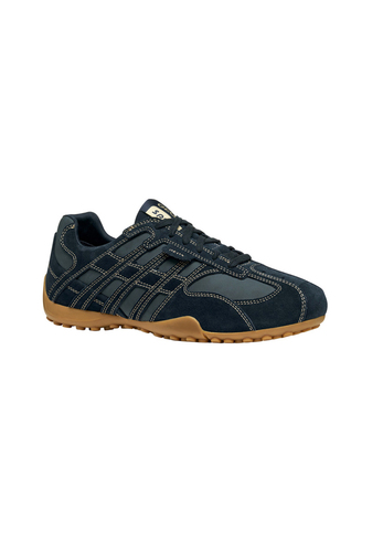 Geox U Snake Original Herren Leder Sneaker U55MNB 022EK C4002 Dunkelblau