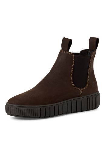 Tamaris Damen Chelsea Boot Frauen 1-25403-43-309 Lederstiefel-Stiefelette Braun 