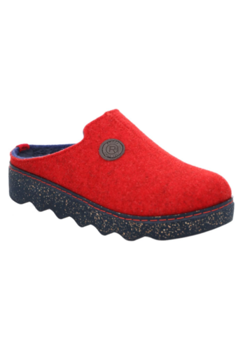 Rohde Easy N 35 Clogs Damen Hausschuhe Pantolette Filz 6120 43 rot 