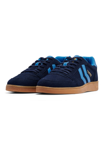 Hummel Perfekt CL Handball Sneaker Schuhe Wildleder 226217 blau