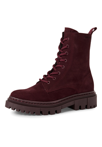 Tamaris Damen Stiefel boots Lederstiefelette Merlot M25276 