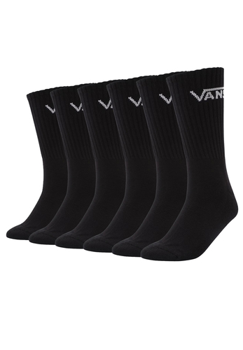6 Paar Vans Classic Crew Sportsocken Tennis Socken VN000 QCB  