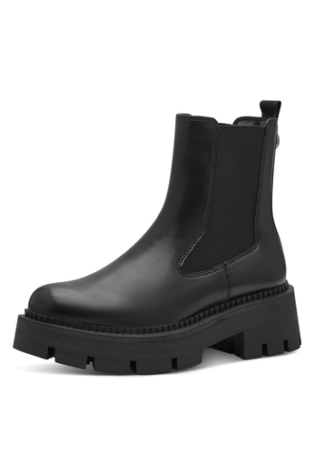 Tamaris Damen Chelsea Boot 1-25408-41 007 Stiefelette Stiefel schwarz 