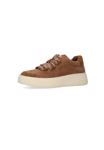 Dockers by Gerli Damen Plateau Sneaker 55KJ204-772300 Schn�rschuh braun 