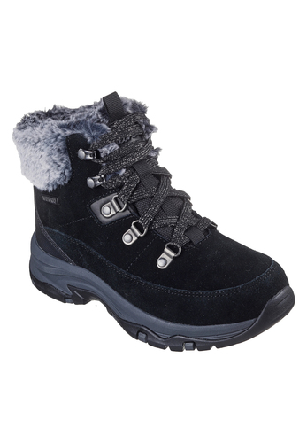 Skechers Damen Trego Snow Worries 167882 BLK Stiefel Waterproof