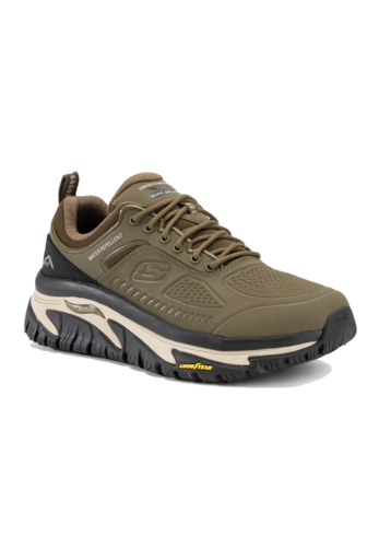 Skechers Arch Fit Road Walker - Recon Sneakers Herren Schuhe 237333 OLBK olive