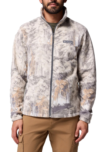 Columbia Steens Mountain Herren Print Fleece Jacke 1478231 030 grau 