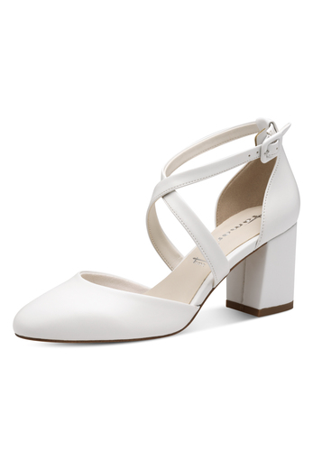 Tamaris Pumps 1-24415-44 140 Damen Frauen Schuhe vegan M2441441 wei� matt