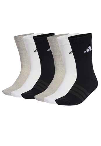 adidas Unisex Cushioned Sportswear Crew Socken 6er-Pack Tennissocken 6 Paar