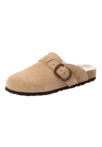 Tamaris Leder Pantolette 1-27601-45 341 Damen Frauen Warmfutter M2760044 Beige