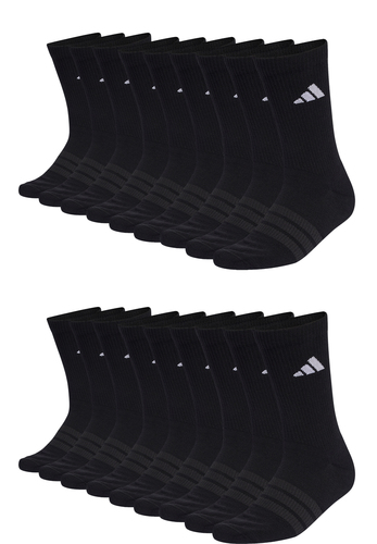 adidas Unisex Cushioned Sportswear Crew Socken 18er-Pack Tennissocken 18 Paar