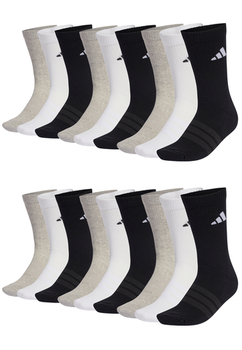 adidas Unisex Cushioned Sportswear Crew Socken 18er-Pack Tennissocken 18 Paar