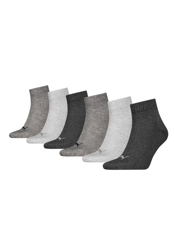 PUMA Unisex Quarter-Socken Damen Herren F��linge 6-er Pack
