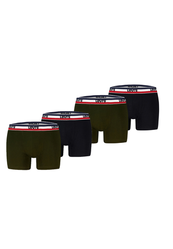 Levis Herren Boxershorts REPEAT SPW LOGO BOXER Unterw�sche Pants 4-er Pack